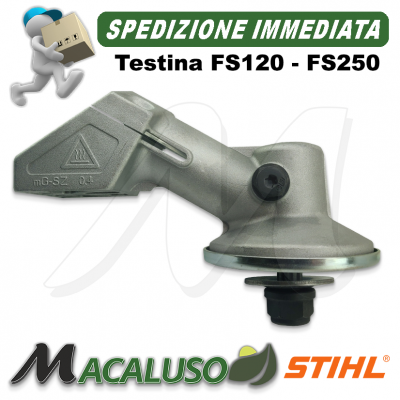 Testina completa decespugliatore Stihl FS120 FS200 FS250 riduttore scatola ingranaggi coppia conica 41376400100