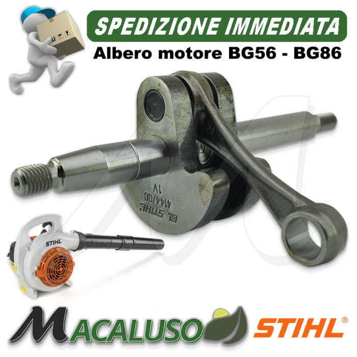 Albero motore albero a gomiti soffiatore e tagliasiepi Stihl BG56 GB86 SH56 SH86 42410300401