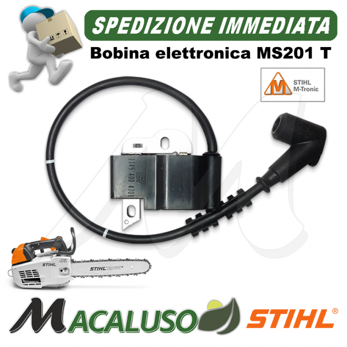 Bobina motosega Stihl MS201TC SOLO MODELLO M-TRONIC modulo accensione 11454004711