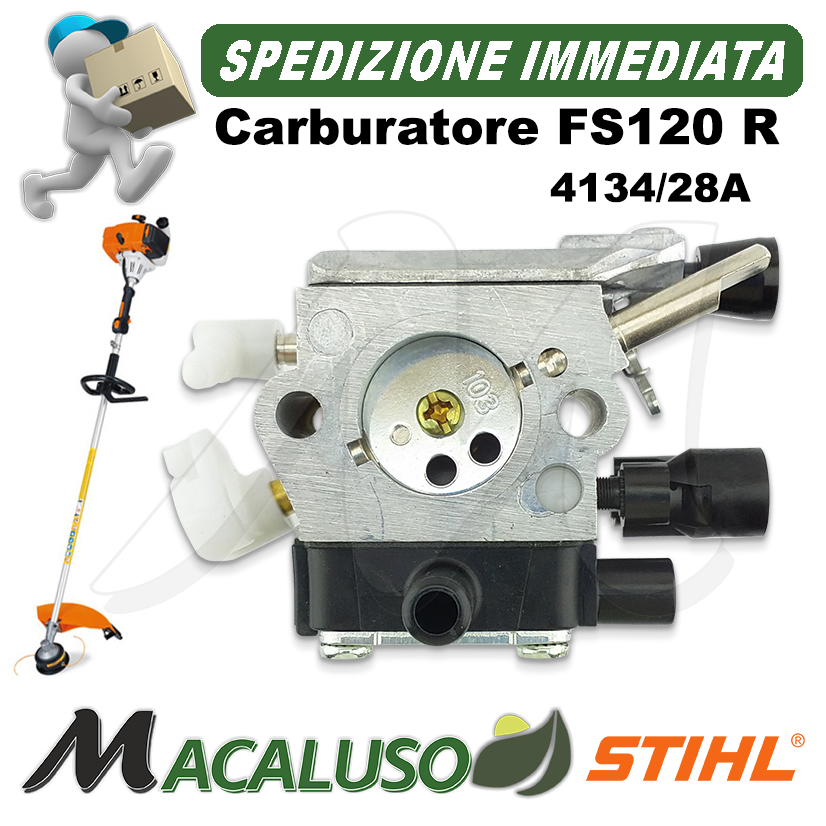 Carburatore decespugliatore Stihl FS120 FS120R 2 MIX 4134/28 41341200628 -  Macaluso Macchine Agricole