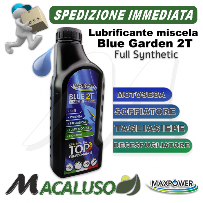 Olio miscela Max Power Blue Garden 2T sintetico motosega