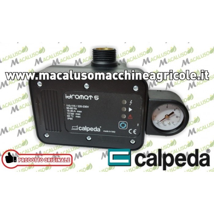 Presscontrol Idromat Calpeda 5-15 pressoflussostato pressoflussometro manometro avvio 1,5 bar
