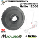 Corona inferiore conica motozappa Grillo 12000 30 denti ingranaggio conico acciaio