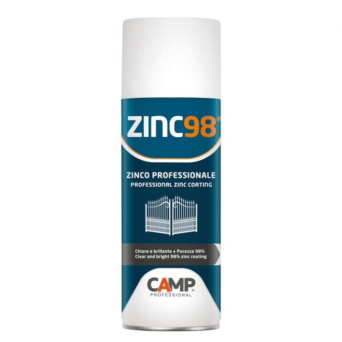Spray Zinc98 Camp 400 ml zinco liquido a freddo vernice antiruggine bomboletta