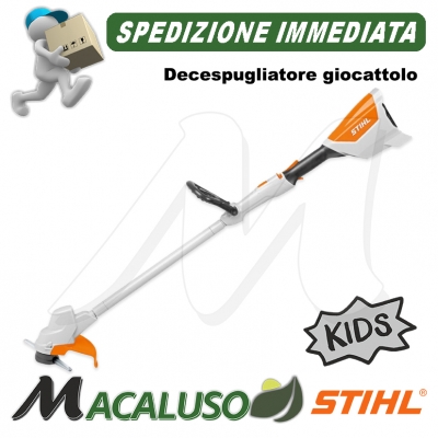 Decespugliatore giocattolo Stihl regalo bambino suono luci rumore batteria toys giocattoli