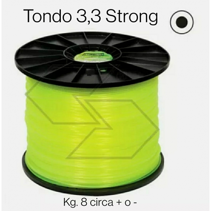 Filo nylon Strong Valva tondo mm. 3,3 x Kg.8 circa matassa bobina decespugliatore