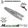 Barra Blue Bird 4" cm.10 Potatore CS 22-04 passo 1/4 da mm.1,1 maglie 29 BlueBird spranga lama
