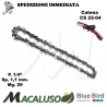 Catena Blue Bird Potatore CS 22-04 passo 1/4 SP. 1,1 mm. maglie 29 BlueBird barra 10 cm.