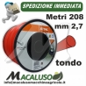 Filo nylon Stihl tondo rosso mm 2,7 x 208 mt. 00009302227 decespugliatore