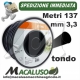 Bobina filo nylon Stihl tondo da mm.3,3 x 142 mt. 00009302287 decespugliatore