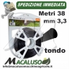 Bobina filo nylon Stihl tondo nero mm 3,3 x 38 mt 00009302347 decespugliatore