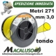 Filo nylon Stihl tondo giallo da mm.3,00 x 280 mt 00009302543 decespugliatore