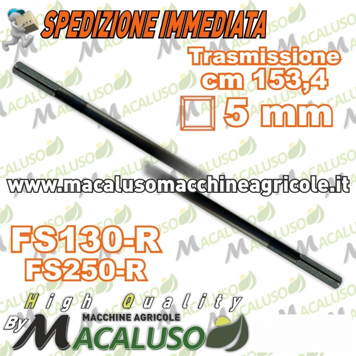 Trasmissione rigida decespugliatore Stihl FS120 FS130 FS250 FR450 cm. 153,4 quadro mm. 6,5 41287113200