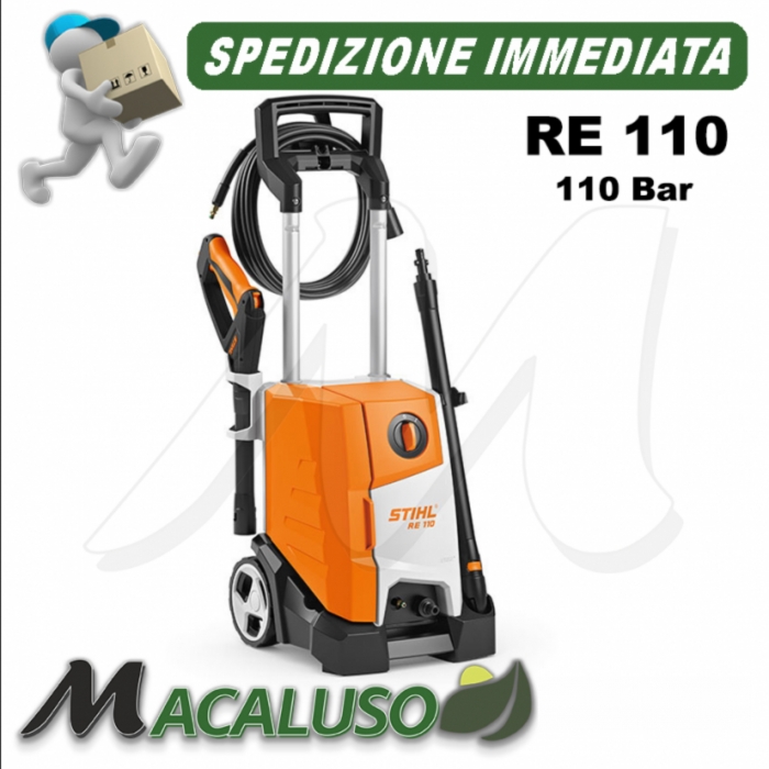 Idropulitrice Stihl RE110 pulizia auto moto acqua fredda 10 - 110 bar RE 110 giardino fai da te