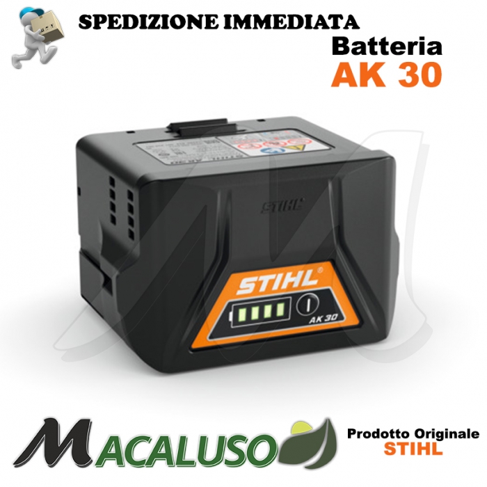 Batteria Stihl AK 30 ioni di litio COMPACT 36 volt 4,8 Ah 187 Wh MSA HSA FSA BGA accumulatore 45204006512