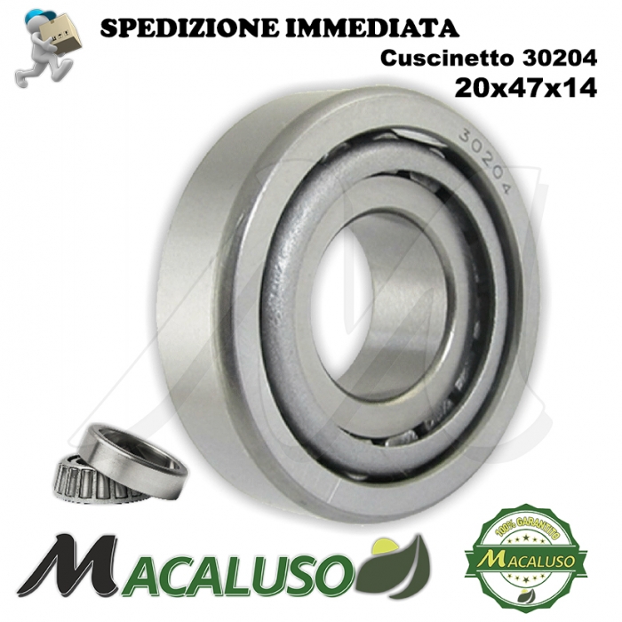 Cuscinetto a rulli conici 30204 misure 20 mm x 47 mm x 14 mm