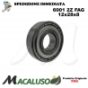 Cuscinetto a sfera 6001 2Z Fag diametro interno 12 mm esterno 28 mm spessore 8 mm radiale