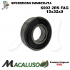 Cuscinetto a sfera 6002 2RS Fag diametro interno 15 mm esterno 32 mm spessore 9 mm radiale