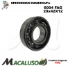 Cuscinetto a sfera 6004 Fag diametro interno 20 mm esterno 42 mm spessore 12 mm radiale