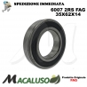 Cuscinetto a sfera 6007 2RS Fag diametro interno 35 mm esterno 62 mm spessore 14 mm radiale