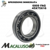 Cuscinetto a sfera 6009 Fag diametro interno 45 mm esterno 75 mm spessore 16 mm radiale