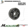Cuscinetto a sfera 6300 Fag diametro interno 10 mm esterno 35 mm spessore 11 mm radiale