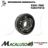 Cuscinetto a sfera 6301 Fag diametro interno 12 mm esterno 37 mm spessore 12 mm radiale