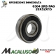 Cuscinetto a sfera 6304 2RS Fag diametro interno 20 mm esterno 52 mm spessore 15 mm radiale
