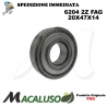 Cuscinetto a sfera 6204 2Z Fag diametro interno 20 mm esterno 47 mm spessore 14 mm radiale
