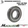 Cuscinetto a sfera 6207 2Z Fag diametro interno 35 mm esterno 72 mm spessore 17 mm radiale