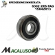 Cuscinetto a sfera 6302 2RS Fag diametro interno 15 mm esterno 42 mm spessore 13 mm radiale