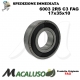 Cuscinetto a sfera 6003 2RS C3 Fag diametro interno 17 mm esterno 35 mm spessore 10 mm radiale alti regimi