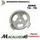 Puleggia avviamento decespugliatore Kawasaki TH43 TH48 innesto avvio 490802173