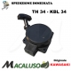 Gruppo avviamento decespugliatore Kawasaki TH34 49088-2500 motore puleggia M3052038 