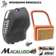 Kit filtro aria e coperchio decespuglitore OleoMac Bc550 Master Efco pannello massa filtrante