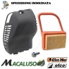 Kit filtro aria e coperchio decespuglitore OleoMac Bc550 Master Efco pannello massa filtrante