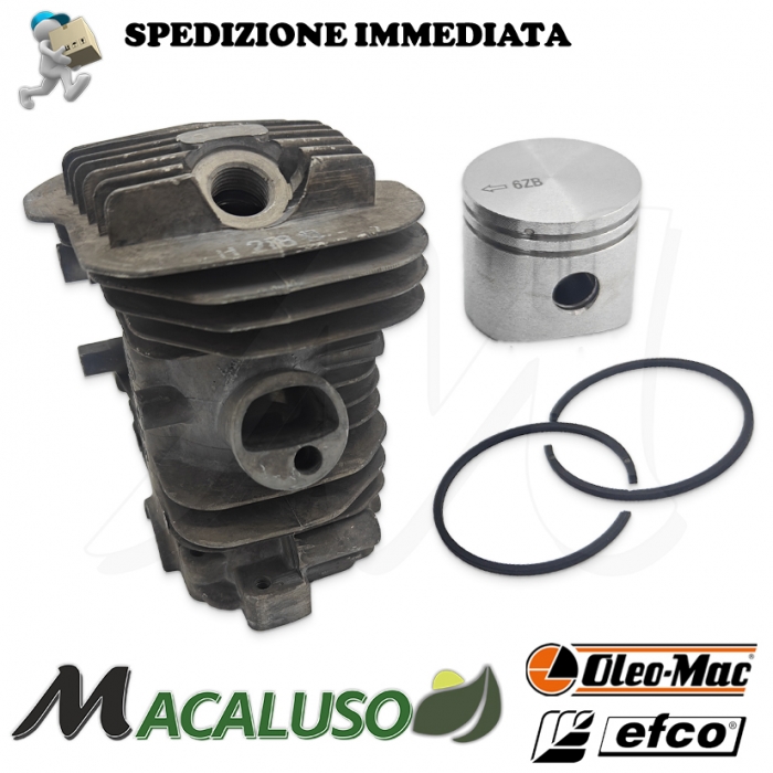 Cilindro pistone Motosega OleoMac GS370 D.38 gruppo termico