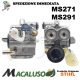 Carburatore motosega Stihl MS271 MS291 1141/11H 11411200611