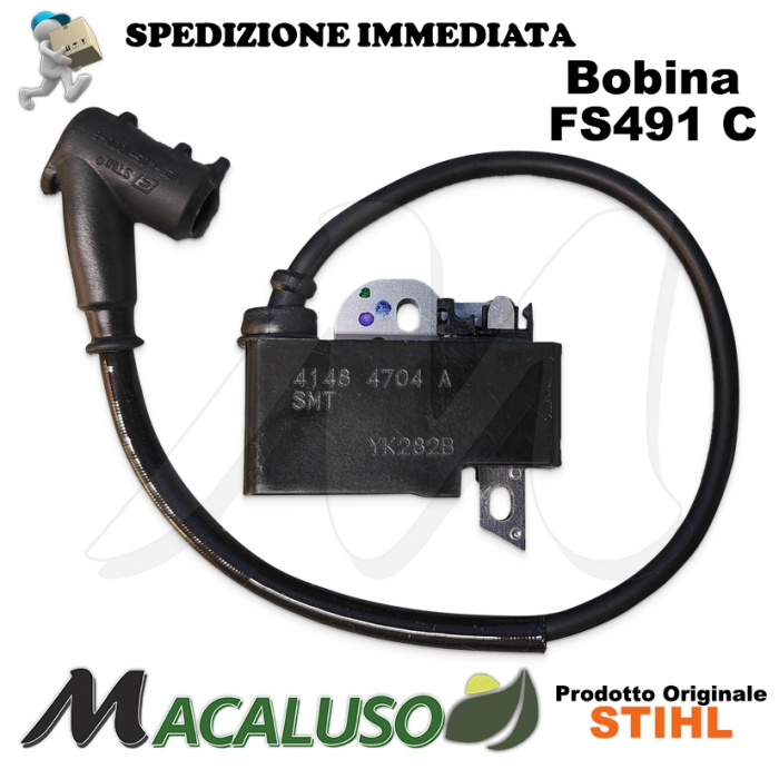 Bobina elettronica decespugliatore FS491C Stihl modulo accensione 41484004720