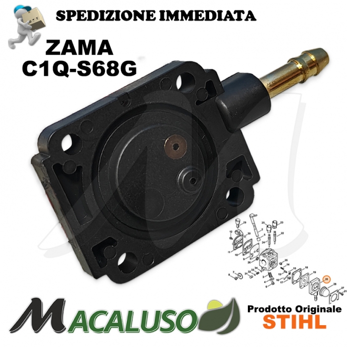 Flangia per carburatore soffiatore Stihl BG55 SH55 BG85 SH85 C1Q-S68G Zama 42291202204