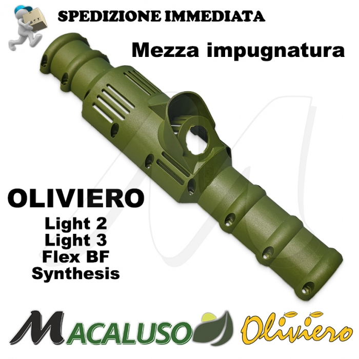 Mezza Impugnatura abbacchiatore Oliviero Light 2-3 Synthesis Flex BF manico guscio M013-BSL