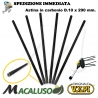 Kit 6 Asta carbonio abbacchiatore Volpi Giulivo 10 x 290 astina rebbio bacchetta