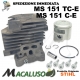 Cilindro pistone motosega Stihl MS151TC d 34 gruppo termico motore 11460201201