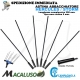 Kit 6 rebbio carbonio azzurro / nero abbacchiatore Hercules 58 Storm Campagnola asta astina D. 5 mm 0193 0142