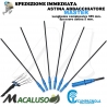 Kit 6 rebbio carbonio azzurro / nero abbacchiatore Master Campagnola asta astina D. 5 mm 0193 0150