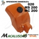 Coperchio filtro aria motosega Stihl 020 MS200 MC200 plastica copertura 11291401903