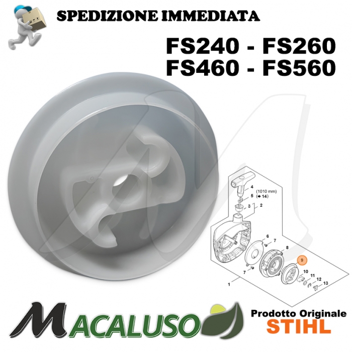 Tamburo fune Decespugliatore Stihl FS240 FS260 FS410 FS460 FS490 FS560 41471952000 trascinatore