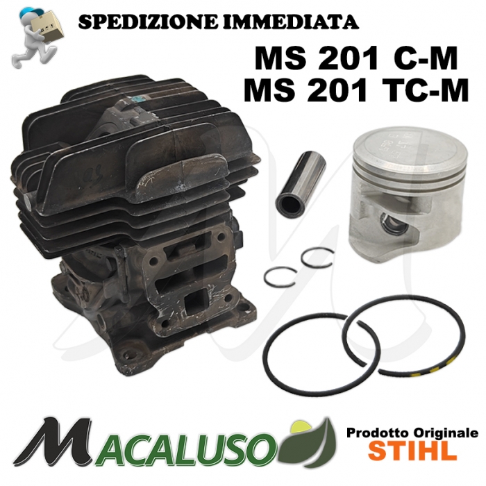 Cilindro pistone motosega Stihl MS201TC-M d. 40 versione EURO 5 gruppo termico 11450201202