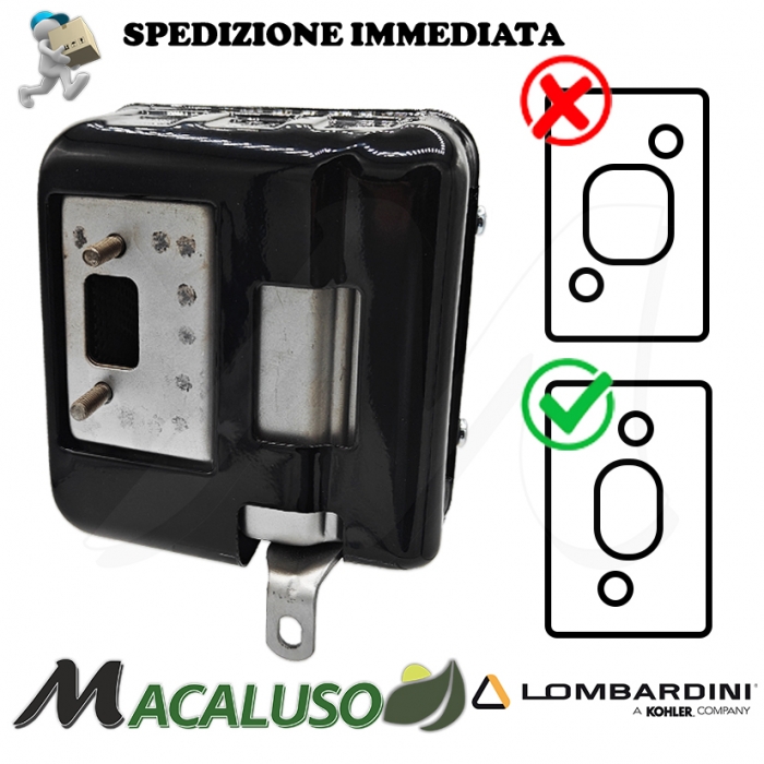 Marmitta motore Lombardini 15LD 225 315 350 ORIGINALE nuova versione scarico silenziatore ED0054605860-S