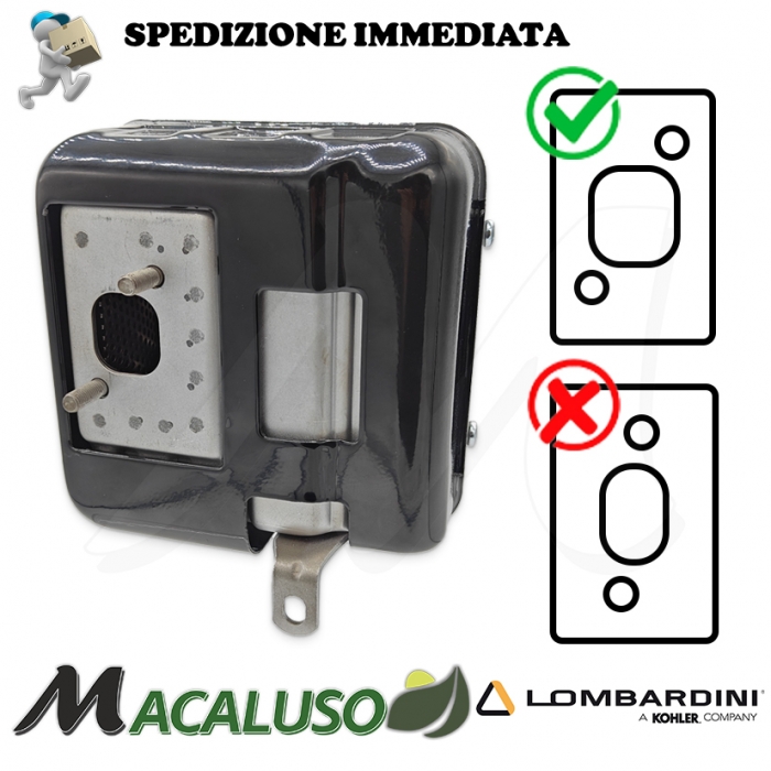 Marmitta originale motore Lombardini 15LD 315 350 scarico silenziatore 005460448